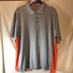 Cool 18 performance men’s gray/green/orange color shirt XL